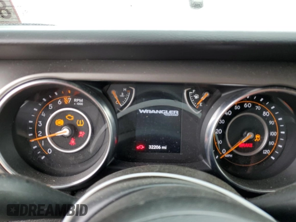 2022 Jeep Wrangler Sport with VIN 1C4HJXAG3NW273779, listed as a Copart auction lot 38882894 with 32,206 mi miles and . Bid and sale history available at DreamBid. Image 9.