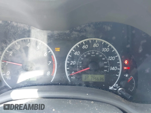 2010 Toyota Corolla with VIN 1NXBU4EE3AZ250198, listed as a IAAI auction lot 42012752 with 175,636 mi miles and . Bid and sale history available at DreamBid. Image 7.
