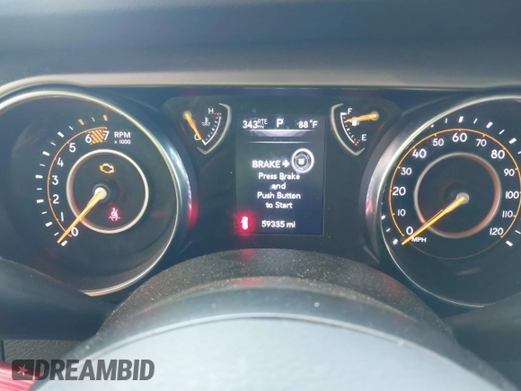 2020 Jeep Wrangler Unlimited Sport S with VIN 1C4HJXDN9LW167442, listed as a IAAI auction lot 42308617 with 59,335 mi miles and . Bid and sale history available at DreamBid. Image 7.