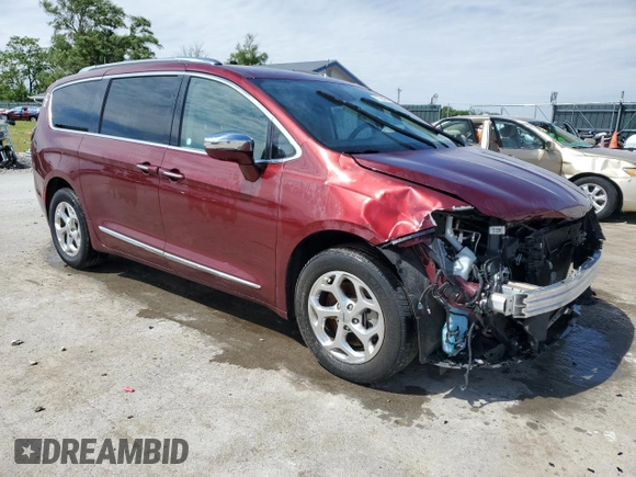 2021 Chrysler Pacifica Limited with VIN 2C4RC3GG2MR590636, listed as a Copart auction lot 56072515 with 87,040 mi miles and Clean title. Bid and sale history available at DreamBid. Image 4.