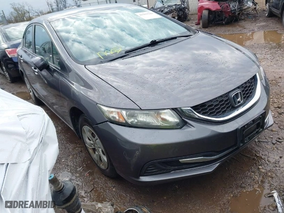 2014 Honda Civic Sedan LX with VIN 19XFB2F50EE024591, listed as a IAAI auction lot 41909219 with 118,233 mi miles. Bid and sale history available at carsss.com. Image 1.