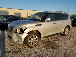 2012 Infiniti QX56 7-passenger with VIN JN8AZ2NF7C9517531, listed as a Copart auction lot 73557584 with 173,997 mi miles and Salvage Title. Bid and sale history available at carsss.com. Image 1.