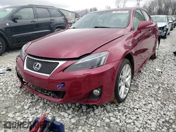 2012 Lexus IS 350 with VIN JTHCE5C21C5003018, listed as a Copart auction lot 85275074 with 155,713 mi miles and Clean title. Bid and sale history available at DreamBid. Image 11.