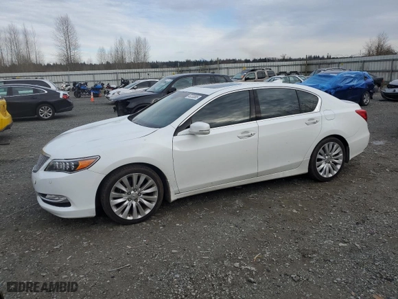 2014 Acura RLX Advance Pkg with VIN JH4KC1F91EC003618, listed as a Copart auction lot 46233885 with 75,361 mi miles and Clean Title. Bid and sale history available at carsss.com. Image 1.