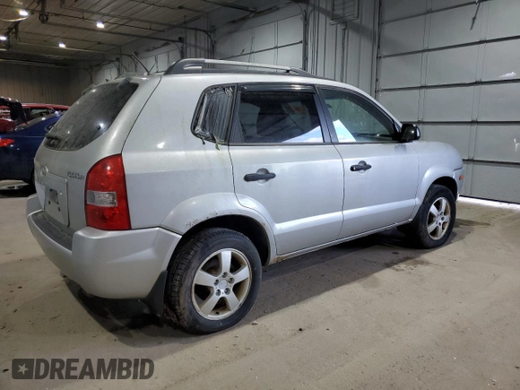 2007 Hyundai Tucson GLS with VIN KM8JM12B07U568762, listed as a Copart auction lot 83467774 with 0 mi miles and Clean Title. Bid and sale history available at carsss.com. Image 3.