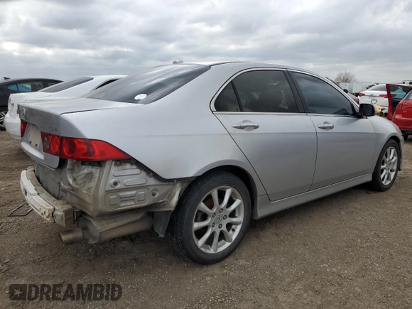 2006 Acura TSX Navi with VIN JH4CL96976C034263, listed as a Copart auction lot 47237645 with 0 mi miles and Salvage Title. Bid and sale history available at carsss.com. Image 3.