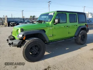 2018 Jeep Wrangler Unlimited Sport z VIN 1C4HJXDNXJW253274, wystawiony jako Copart lot #52355925 z przebiegiem 50 732 mil mil oraz Szkoda całkowita • Salvage title. Historia ofert i sprzedaży dostępna na DreamBid. Obrazek 1.