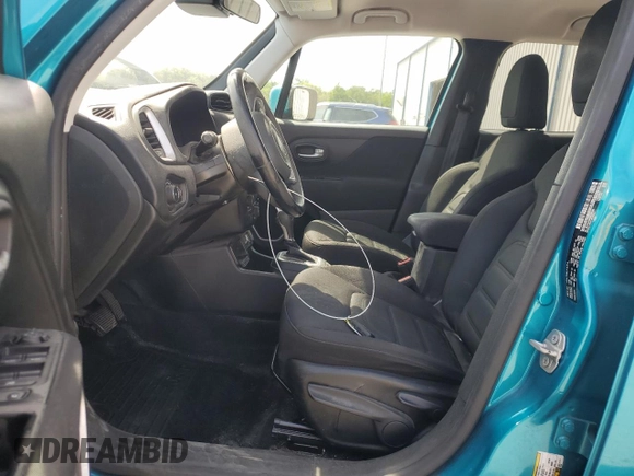 2020 Jeep Renegade Latitude with VIN ZACNJABB9LPL25409, listed as a Copart auction lot 53675525 with 82,702 mi miles and Salvage Title. Bid and sale history available at carsss.com. Image 7.