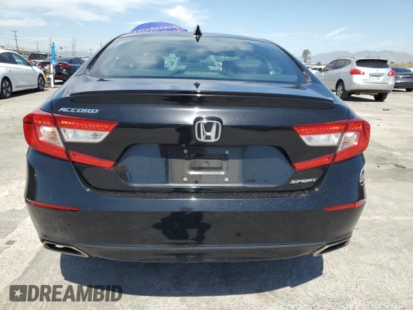 2019 Honda Accord Sport with VIN 1HGCV1F36KA176121, listed as a Copart auction lot 52565475 with 75,847 mi miles and Salvage Title. Bid and sale history available at DreamBid. Image 6.