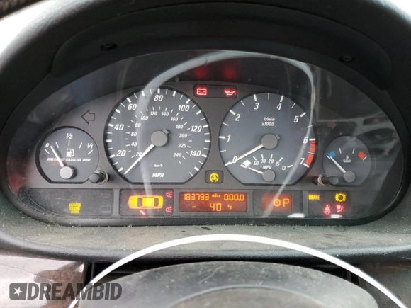 2001 BMW 3 Series 325Ci with VIN WBABS33471JY55113, listed as a Copart auction lot 78753424 with 183,793 mi miles and Clean Title. Bid and sale history available at carsss.com. Image 9.