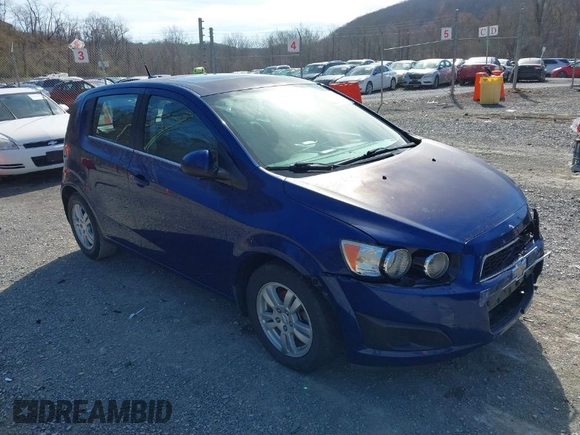 2014 Chevrolet Sonic LT with VIN 1G1JC6SB2E4149144, listed as a IAAI auction lot 41822019 with 131,616 mi miles. Bid and sale history available at carsss.com. Image 1.