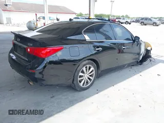 2015 Infiniti Q50 Premium with VIN JN1BV7AP6FM341373, listed as a IAAI auction lot 42216071 with Not provided miles and . Bid and sale history available at DreamBid. Image 4.