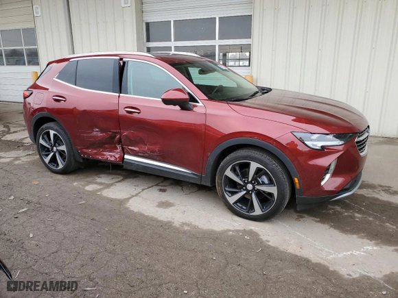 2021 Buick Envision Essence with VIN LRBFZNR42MD066002, listed as a Copart auction lot 85333394 with 16,068 mi miles and Salvage Title. Bid and sale history available at carsss.com. Image 4.