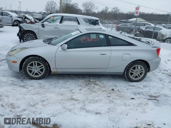 2000 Toyota Celica GT with VIN JTDDR32TXY0025192, listed as a IAAI auction lot 41596855 with 153,562 mi miles. Bid and sale history available at carsss.com. Image 14.