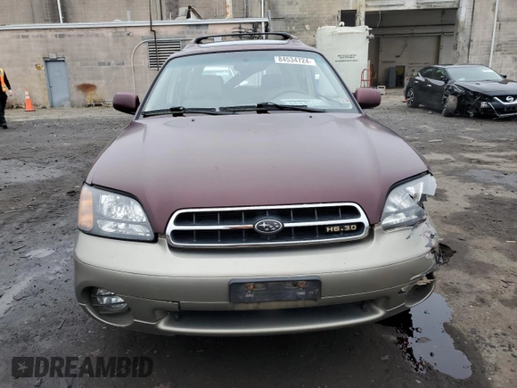 2001 Subaru Legacy Outback L.L. Bean z VIN 4S3BH806617625337, wystawiony jako Copart lot #84534724 z przebiegiem 54 068 mil mil oraz Czysty tytuł • Clean title. Historia ofert i sprzedaży dostępna na DreamBid. Obrazek 5.