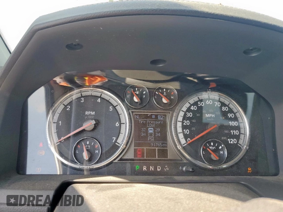 2012 Ram 1500 Laramie Longhorn with VIN 1C6RD6PT1CS302377, listed as a Copart auction lot 65759915 with 91,765 mi miles and Clean title. Bid and sale history available at DreamBid. Image 9.