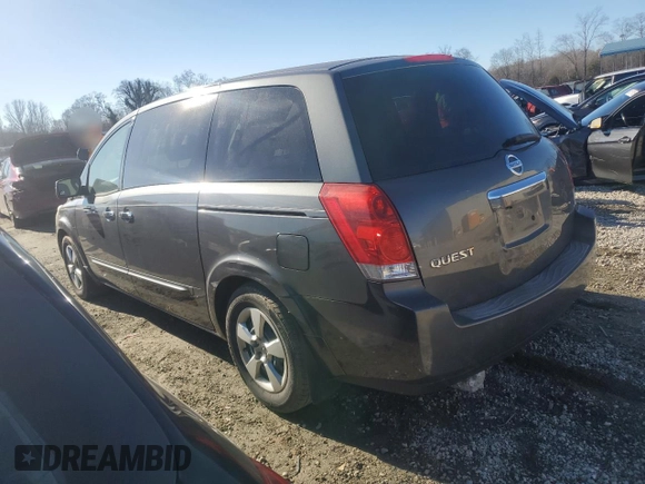 2009 Nissan Quest S with VIN 5N1BV28U69N101195, listed as a Copart auction lot 41361315 with 147,612 mi miles and Clean Title. Bid and sale history available at carsss.com. Image 2.
