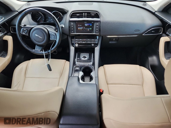 2017 Jaguar F-Pace 35t Premium with VIN SADCJ2BV5HA069243, listed as a Copart auction lot 63555645 with 98,909 mi miles and Salvage title. Bid and sale history available at DreamBid. Image 8.