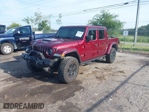 2021 Jeep Gladiator Mojave with VIN 1C6JJTEG8ML592381, listed as a IAAI auction lot 42369581 with 75,295 mi miles and . Bid and sale history available at DreamBid. Image 18.