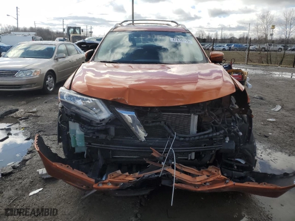 2017 Nissan Rogue SL with VIN 5N1AT2MV0HC751344, listed as a Copart auction lot 47810715 with 88,946 mi miles and Salvage Title. Bid and sale history available at carsss.com. Image 5.