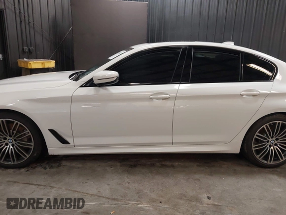 2019 BMW 5 Series 540i xDrive with VIN WBAJE7C55KWW19065, listed as a IAAI auction lot 41835435 with 45,087 mi miles and . Bid and sale history available at carsss.com. Image 14.