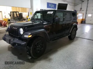 2022 Jeep Wrangler Unlimited Sport with VIN 1C4HJXDN1NW131568, listed as a Copart auction lot 46067685 with 45,609 mi miles and Clean Title. Bid and sale history available at DreamBid. Image 1.