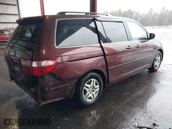 2007 Honda Odyssey EX with VIN 5FNRL38497B118079, listed as a IAAI auction lot 41721735 with 223,222 mi miles. Bid and sale history available at carsss.com. Image 4.