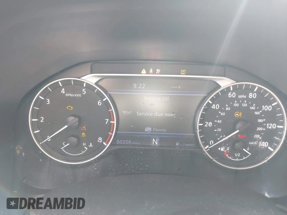 2019 Nissan Altima 2.5 Platinum with VIN 1N4BL4FV7KC219605, listed as a IAAI auction lot 40867438 with 80,208 mi miles. Bid and sale history available at carsss.com. Image 7.