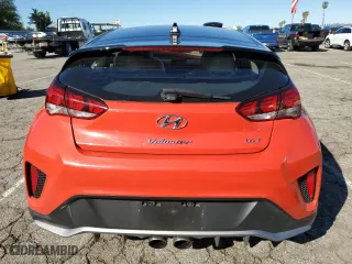2019 Hyundai Veloster Turbo R-Spec with VIN KMHTH6AB1KU020063, listed as a Copart auction lot 42607993 with 21,712 mi miles. Bid and sale history available at carsss.com. Image 6.