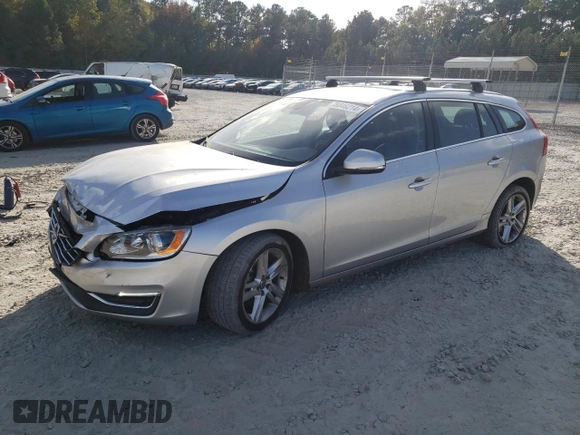 2015 Volvo V60 T5 Drive-E Premier with VIN YV140MEK9F1267816, listed as a Copart auction lot 78846214 with 93,380 mi miles and Salvage Title. Bid and sale history available at carsss.com. Image 1.