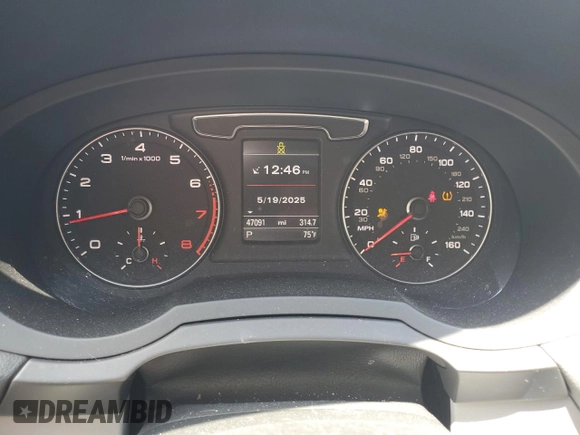 2017 Audi Q3 Premium Plus with VIN WA1JCCFS8HR001985, listed as a Copart auction lot 56970055 with 47,091 mi miles and Salvage title. Bid and sale history available at DreamBid. Image 9.