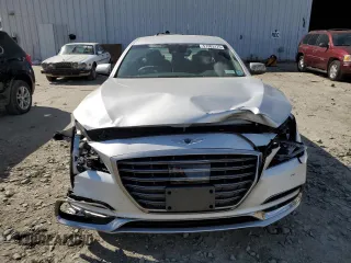 2019 Genesis G80 3.8L z VIN KMHGN4JE2KU300499, wystawiony jako Copart lot #57383175 z przebiegiem 37 228 mil mil oraz Szkoda całkowita • Salvage title. Historia ofert i sprzedaży dostępna na DreamBid. Obrazek 5.