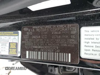 2013 Kia Optima EX with VIN KNAGM4ADXD5057274, listed as a Copart auction lot 73811714 with 138,175 mi miles and Clean title. Bid and sale history available at DreamBid. Image 12.