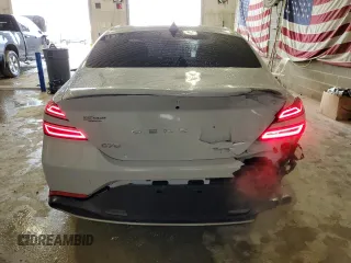 2022 Genesis G70 2.0T with VIN KMTG34TA2NU092828, listed as a Copart auction lot 47296105 with 15,737 mi miles and Salvage title. Bid and sale history available at DreamBid. Image 6.