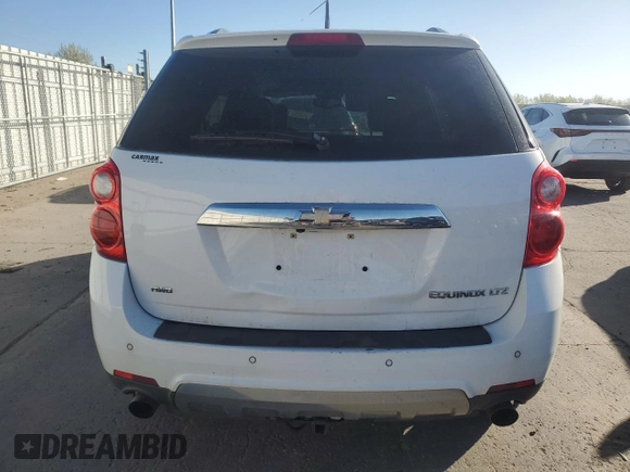 2012 Chevrolet Equinox LTZ with VIN 2GNFLGE59C6302419, listed as a Copart auction lot 55326275 with 135,915 mi miles and Clean Title. Bid and sale history available at carsss.com. Image 6.