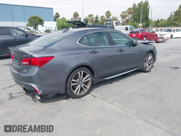 2020 Acura TLX Advance with VIN 19UUB3F8XLA002011, listed as a IAAI auction lot 42687511 with 85,540 mi miles and . Bid and sale history available at DreamBid. Image 4.