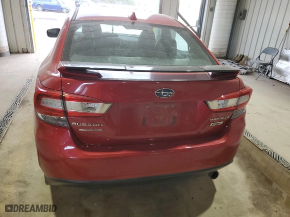2020 Subaru Impreza Sport with VIN 4S3GKAM64L3606661, listed as a Copart auction lot 75807884 with 43,539 mi miles and Salvage Title. Bid and sale history available at carsss.com. Image 6.