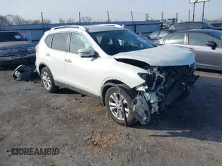 2016 Nissan Rogue SL with VIN 5N1AT2MT5GC816282, listed as a IAAI auction lot 41400951 with 159,230 mi miles. Bid and sale history available at carsss.com. Image 1.