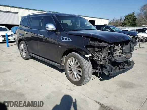 2015 Infiniti QX80 with VIN JN8AZ2ND4F9770423, listed as a Copart auction lot 48514955 with 88,688 mi miles and Salvage title. Bid and sale history available at DreamBid. Image 10.