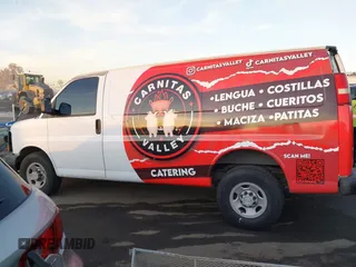 2006 Chevrolet Express Cargo Van with VIN 1GCGG25V861159751, listed as a IAAI auction lot 41121656 with 190,252 mi miles. Bid and sale history available at carsss.com. Image 14.