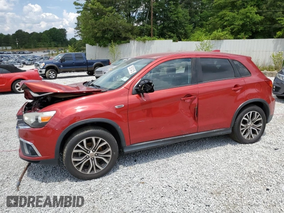 2018 Mitsubishi Outlander SE with VIN JA4AP3AW7JU014244, listed as a Copart auction lot 55018415 with 126,859 mi miles and Clean title. Bid and sale history available at DreamBid. Image 1.