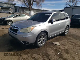 2015 Subaru Forester Touring z VIN JF2SJAUC2FH540784, wystawiony jako Copart lot #47446445 z przebiegiem 231 005 mil mil oraz Szkoda całkowita • Salvage title. Historia ofert i sprzedaży dostępna na DreamBid. Obrazek 1.