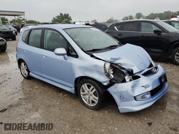 2008 Honda Fit Sport z VIN JHMGD38648S051884, wystawiony jako Copart lot #57613495 z przebiegiem Nie podano mil oraz Szkoda całkowita • Salvage title. Historia ofert i sprzedaży dostępna na DreamBid. Obrazek 4.