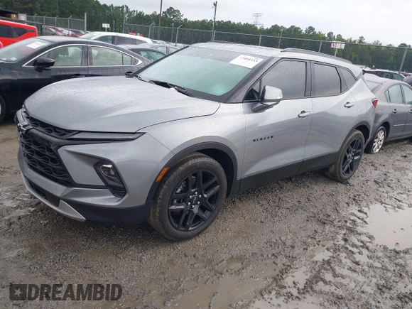 2024 Chevrolet Blazer LT with VIN 3GNKBDR4XRS136956, listed as a IAAI auction lot 42404333 with 19,976 mi miles and . Bid and sale history available at DreamBid. Image 2.