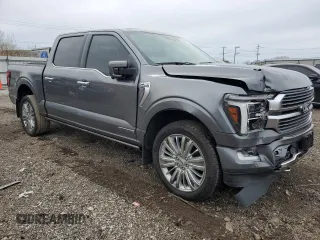 2024 Ford F-150 with VIN 1FTFW7LD8RFB79270, listed as a Copart auction lot 51674575 with 6,413 mi miles and Salvage title. Bid and sale history available at DreamBid. Image 4.
