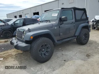 2018 Jeep Wrangler Sport S z VIN 1C4AJWAG7JL916447, wystawiony jako Copart lot #55484475 z przebiegiem 55 136 mil mil oraz Szkoda całkowita • Salvage title. Historia ofert i sprzedaży dostępna na DreamBid. Obrazek 1.