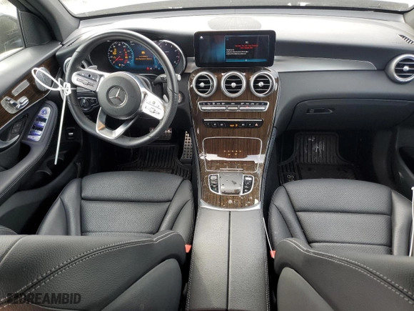 2021 Mercedes-Benz GLC with VIN W1N0G8EB7MV272017, listed as a Copart auction lot 43624534 with 77,730 mi miles and Salvage Title. Bid and sale history available at carsss.com. Image 8.