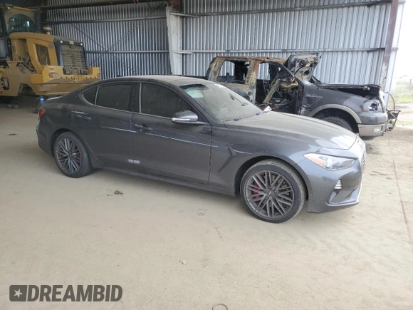 2019 Genesis G70 Advanced with VIN KMTG74LE3KU025030, listed as a Copart auction lot 46325035 with 26,942 mi miles and Clean Title. Bid and sale history available at DreamBid. Image 4.