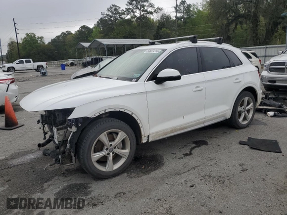 2020 Audi Q5 Premium z VIN WA1ANAFYXL2040811, wystawiony jako Copart lot #50927215 z przebiegiem 76 866 mil mil oraz Szkoda całkowita • Salvage title. Historia ofert i sprzedaży dostępna na DreamBid. Obrazek 1.