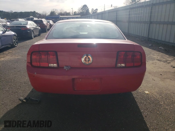 2007 Ford Mustang Deluxe with VIN 1ZVFT80N775344981, listed as a Copart auction lot 48111245 with 225,685 mi miles and Salvage Title. Bid and sale history available at carsss.com. Image 6.